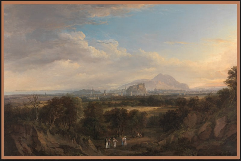 Edinburgh, Scotland from the west 1826 
