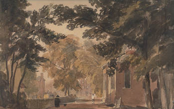 Image: Street Scene, Harborne near Birmingham. c1829. 