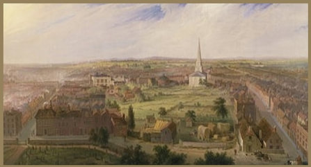 Image: Birmingham from Dome of St Philip's Church 1821