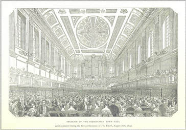 Image: Interior of the Birmingham Town Hall 1846